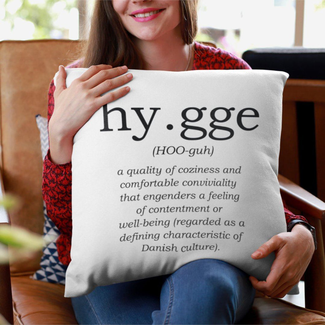Hygge Definition Pillow - Simple Hygge Life | Creating a Happy, Cozy Life!