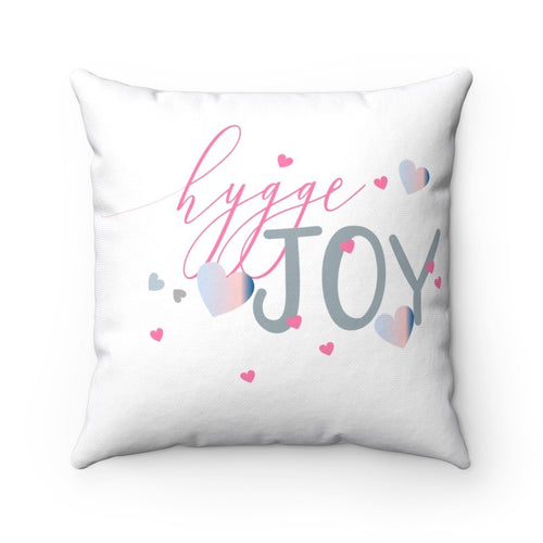 Hygge Joy Designer Square Pillow - Simple Hygge Life | Creating a Happy, Cozy Life!