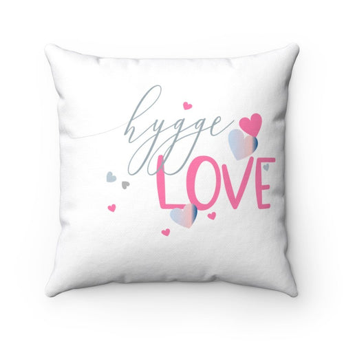 Hygge Love Designer Square Pillow - Simple Hygge Life | Creating a Happy, Cozy Life!